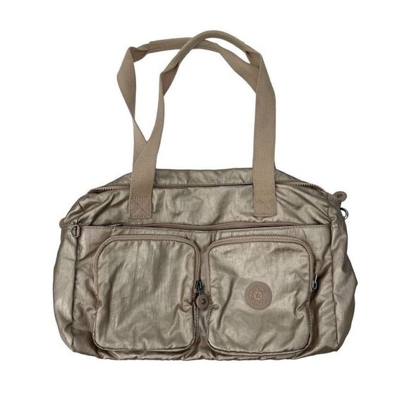 Kipling Cyrene Sparkly Gold Bag - Picture 1 of 7